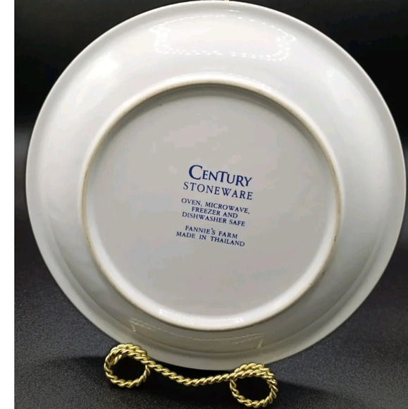 CENTURY STONEWARE Fannie's Farm Salad/Dessert Plate | 11" set of two - Picture 5 of 7
